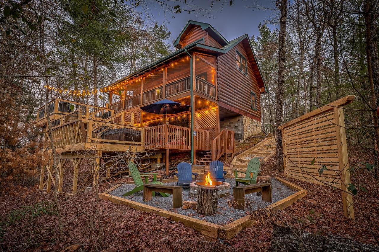 Golden Eagle Ga Cabin - Hot Tub, Firepit & Fast Wifi Blue Ridge Exterior foto